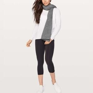 Lululemon Athletica Vinyasa Convertible Scarf Black White Grey O/S